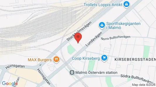 Lägenheter att hyra i Kirseberg - kort over placeringen