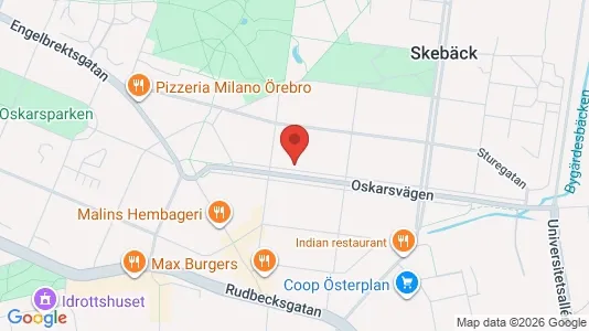 Lägenheter att hyra i Örebro - kort over placeringen