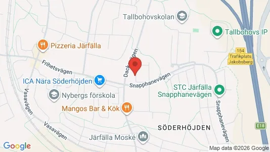 Lägenheter att hyra i Järfälla - kort over placeringen