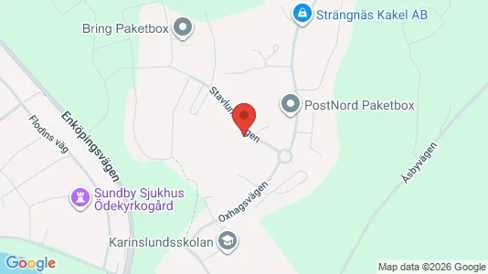 Lägenheter att hyra i Strängnäs - kort over placeringen