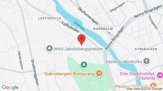 Lägenheter att hyra i Västerås - kort over placeringen