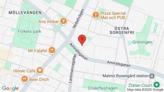 Lägenheter att hyra i Husie - kort over placeringen