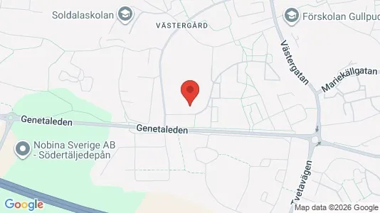 Lägenheter att hyra i Södertälje - kort over placeringen