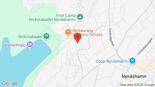 Lägenheter att hyra i Nynäshamn - kort over placeringen
