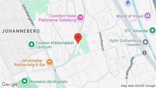 Lägenheter att hyra i Johanneberg - kort over placeringen