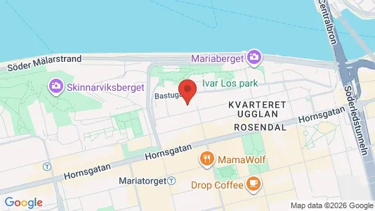 Lägenheter att hyra i Södermalm - kort over placeringen