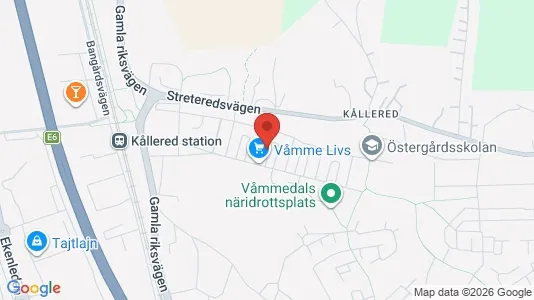 Lägenheter att hyra i Mölndal - kort over placeringen