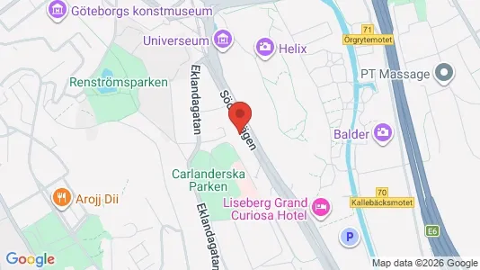 Lägenheter att hyra i Johanneberg - kort over placeringen