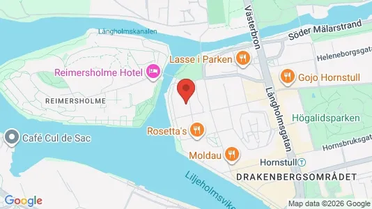Lägenheter att hyra i Södermalm - kort over placeringen