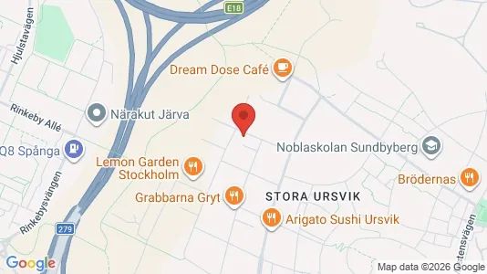 Lägenheter att hyra i Sundbyberg - kort over placeringen