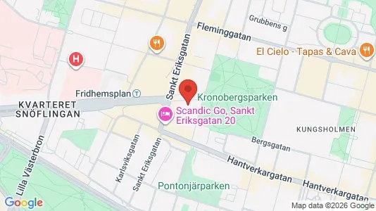 Lägenheter att hyra i Kungsholmen - kort over placeringen