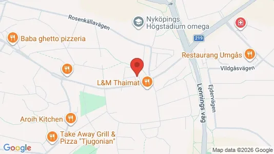 Lägenheter att hyra i Nyköping - kort over placeringen
