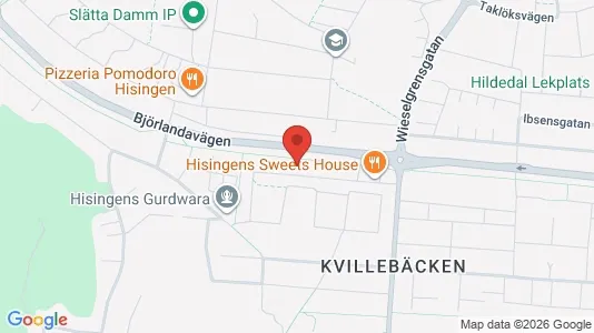 Lägenheter att hyra i Lundby - kort over placeringen