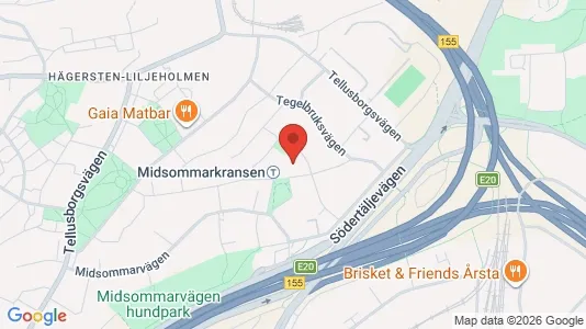 Lägenheter att hyra i Söderort - kort over placeringen