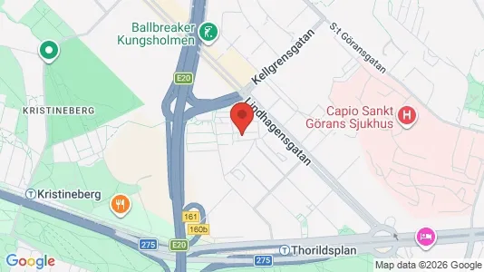 Lägenheter att hyra i Kungsholmen - kort over placeringen