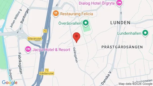 Lägenheter att hyra i Örgryte-Härlanda - kort over placeringen