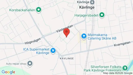 Lägenheter att hyra i Kävlinge - kort over placeringen