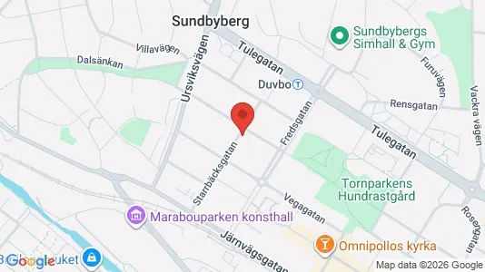 Lägenheter att hyra i Sundbyberg - kort over placeringen
