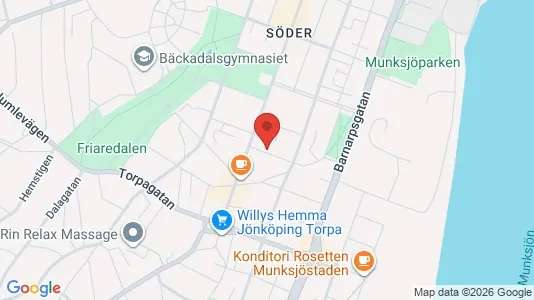 Lägenheter att hyra i Jönköping - kort over placeringen