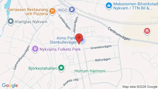Lägenheter att hyra i Nykvarn - kort over placeringen