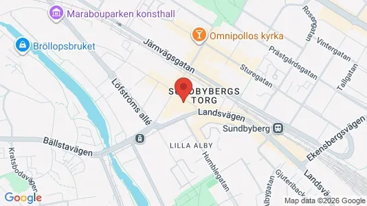 Lägenheter att hyra i Sundbyberg - kort over placeringen