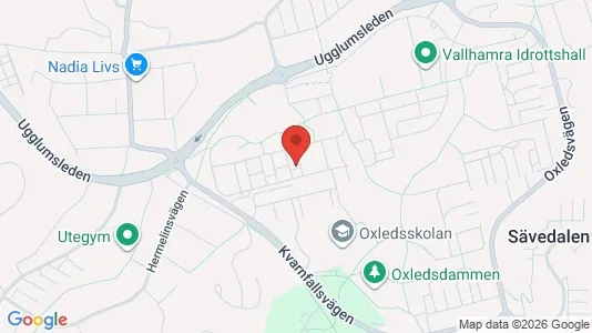 Lägenheter att hyra i Partille - kort over placeringen