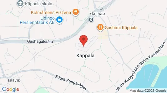 Lägenheter att hyra i Lidingö - kort over placeringen