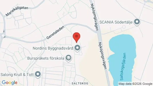 Lägenheter att hyra i Södertälje - kort over placeringen
