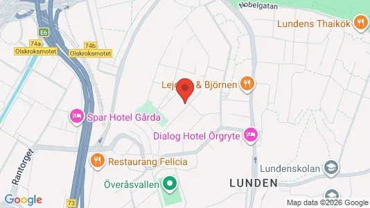 Lägenheter att hyra i Örgryte-Härlanda - kort over placeringen