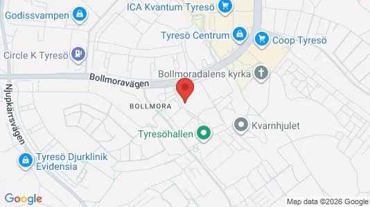 Lägenheter att hyra i Tyresö - kort over placeringen