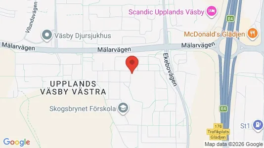 Lägenheter att hyra i Upplands Väsby - kort over placeringen
