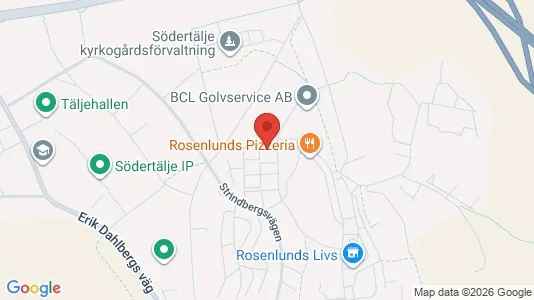 Lägenheter att hyra i Södertälje - kort over placeringen