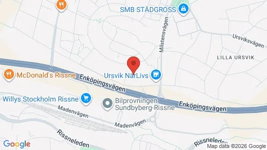 Lägenheter att hyra i Sundbyberg - kort over placeringen