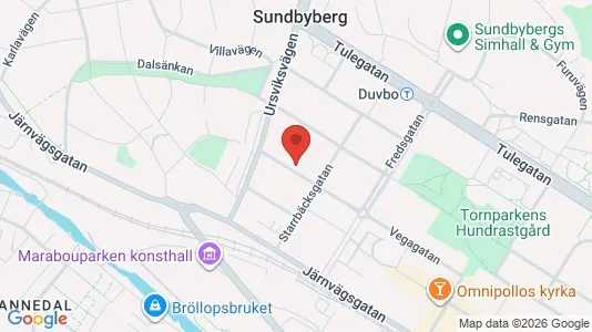 Lägenheter att hyra i Sundbyberg - kort over placeringen