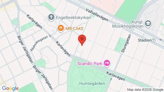 Lägenheter att hyra i Östermalm - kort over placeringen