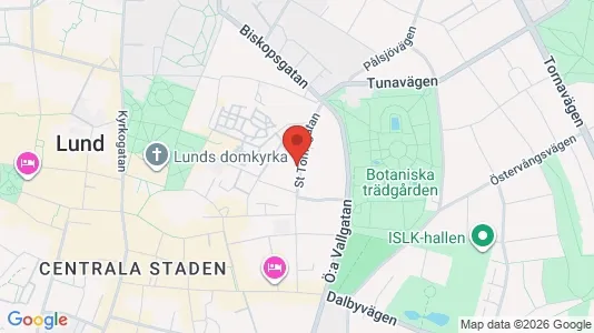 Lägenheter att hyra i Lund - kort over placeringen