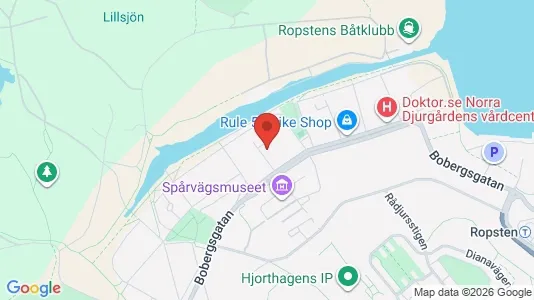 Lägenheter att hyra i Gärdet/Djurgården - kort over placeringen