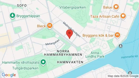 Lägenheter att hyra i Södermalm - kort over placeringen