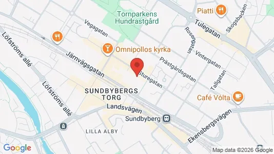 Lägenheter att hyra i Sundbyberg - kort over placeringen