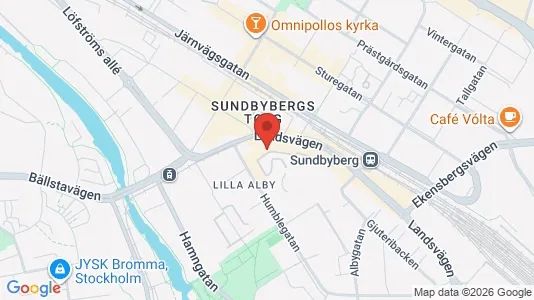 Lägenheter att hyra i Sundbyberg - kort over placeringen