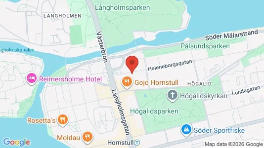 Lägenheter att hyra i Södermalm - kort over placeringen