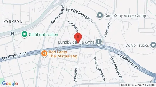 Lägenheter att hyra i Västra hisingen - kort over placeringen