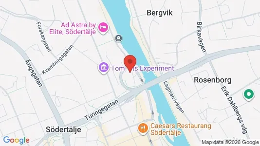 Lägenheter att hyra i Södertälje - kort over placeringen