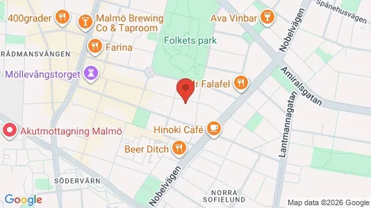 Lägenheter att hyra i Malmö Centrum - kort over placeringen