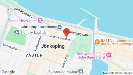Lägenheter att hyra i Jönköping - kort over placeringen