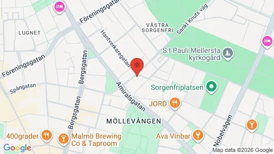 Lägenheter att hyra i Malmö Centrum - kort over placeringen