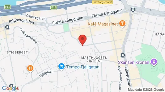 Lägenheter att hyra i Göteborg Centrum - kort over placeringen