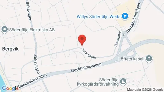Lägenheter att hyra i Södertälje - kort over placeringen
