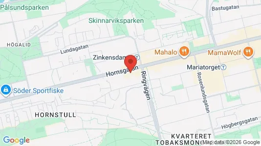 Lägenheter att hyra i Södermalm - kort over placeringen