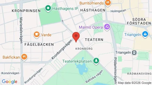 Lägenheter att hyra i Malmö Centrum - kort over placeringen